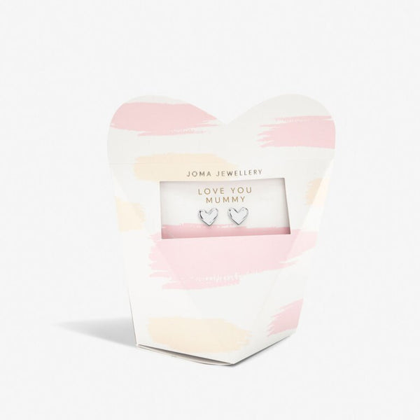 Mother's Day From The Heart Gift Box 'Love You Mummy' Earrings