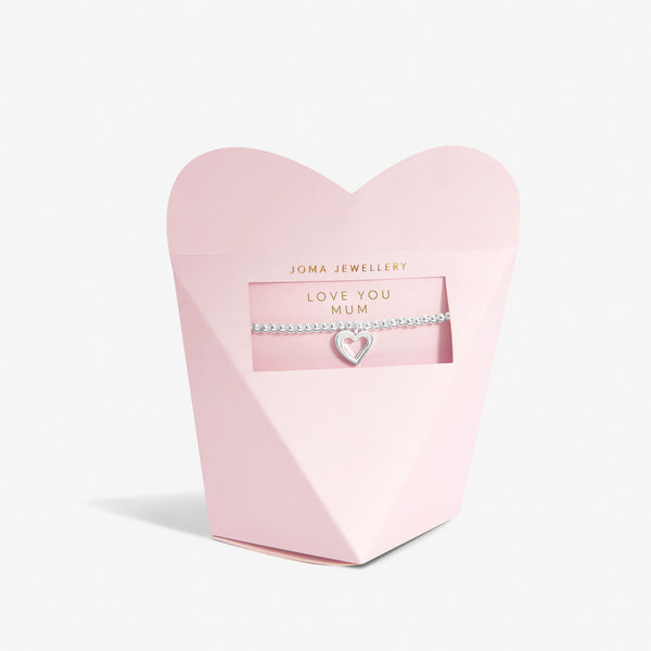 Mother's Day From The Heart Gift Box 'Love You Mum' Bracelet