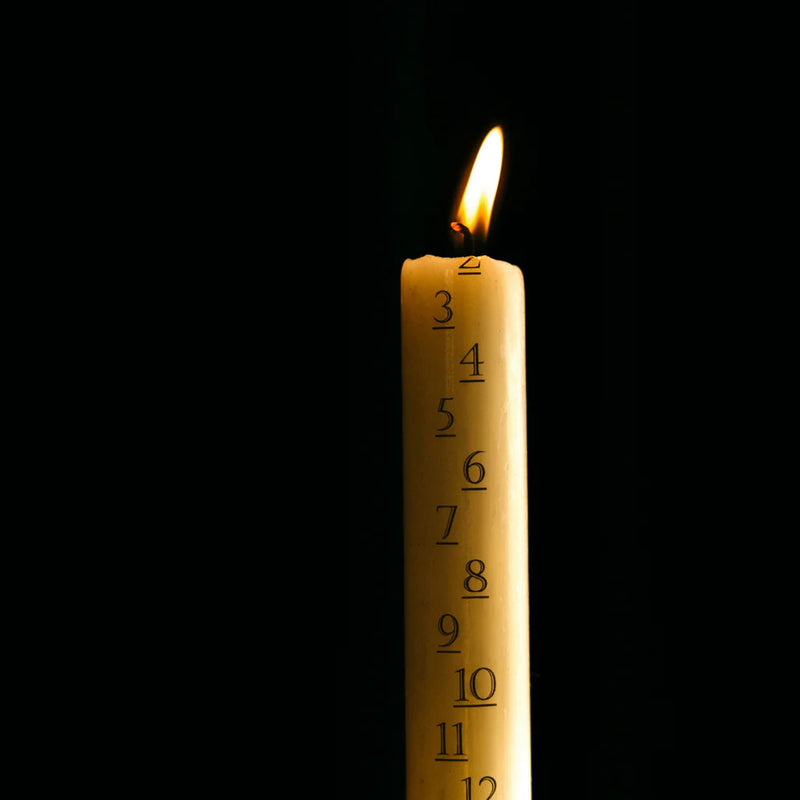 Christmas Ivory Advent Candle