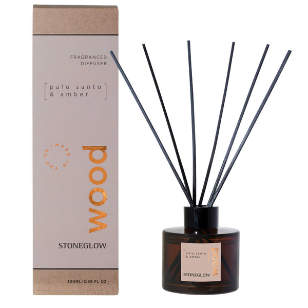 Elements- Wood- Palo Santo & Amber Reed Diffuser