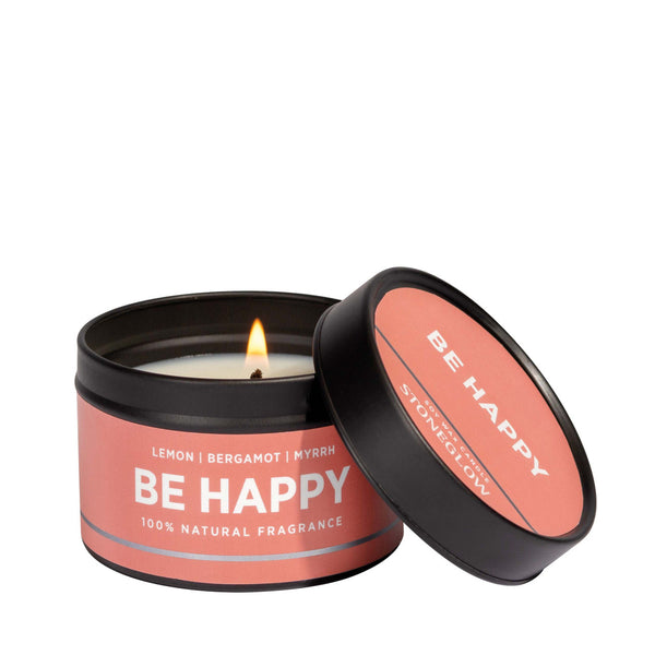 Wellbeing, Be Happy - Scented Candle Tin