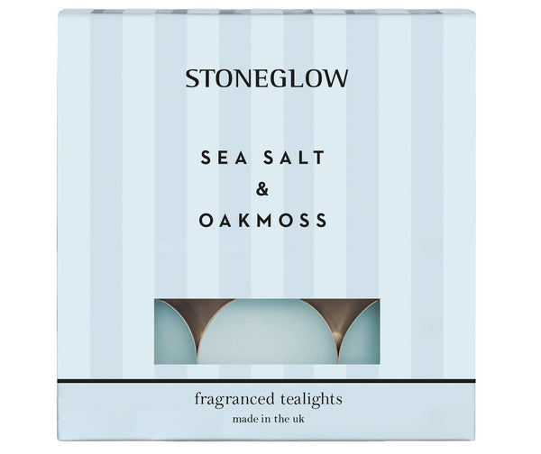 Sea salt & Oakmoss Fragranced Tealights