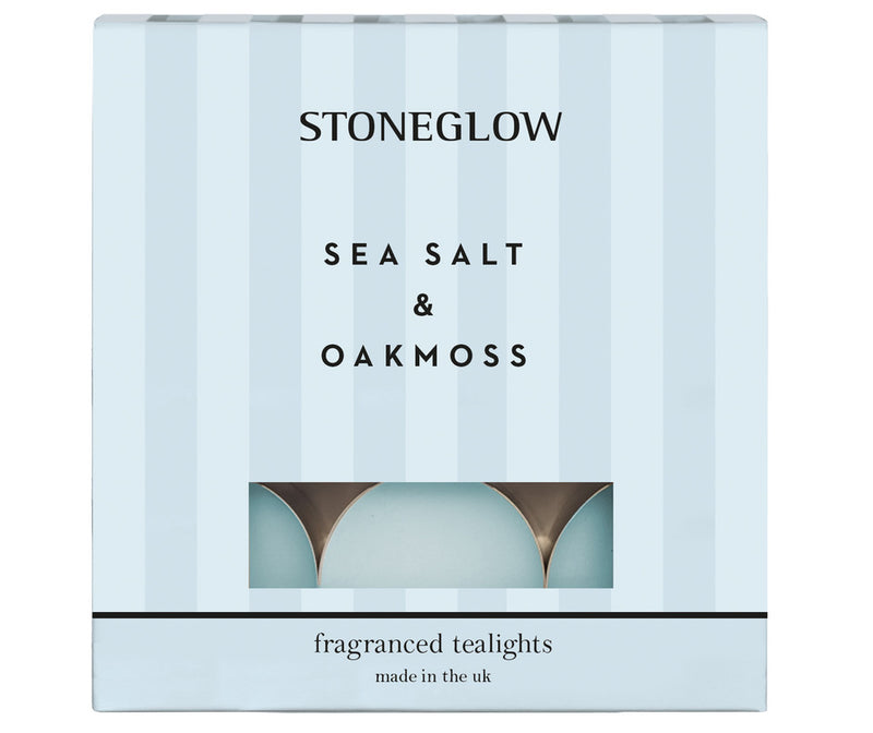 Sea salt & Oakmoss Fragranced Tealights