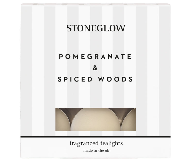 Pomegranate & Spiced Woods Fragranced Tealights