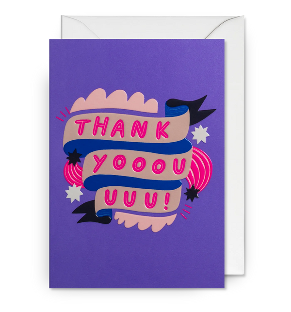 Thank You Playful Typography Card