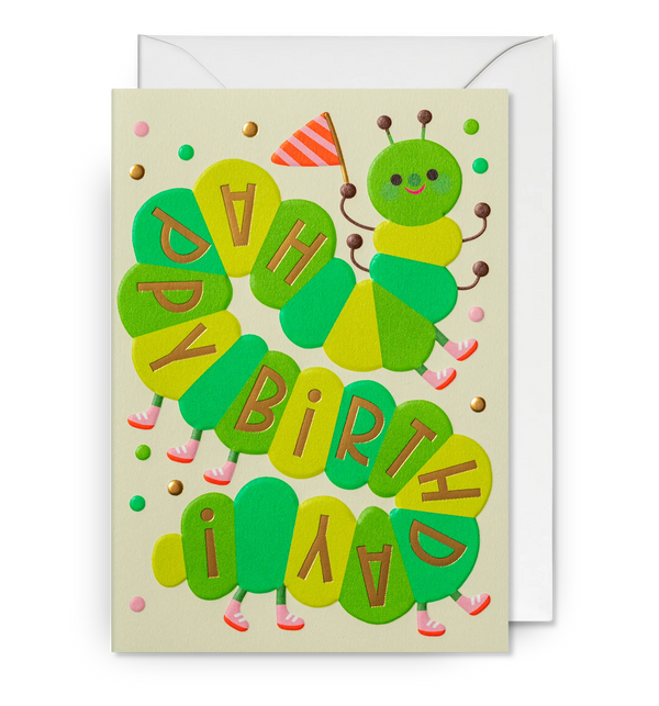 Happy Birthday Caterpillar Card