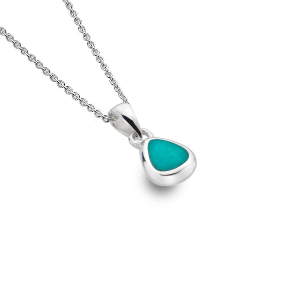 Turquoise Pebble Shaped Pendant