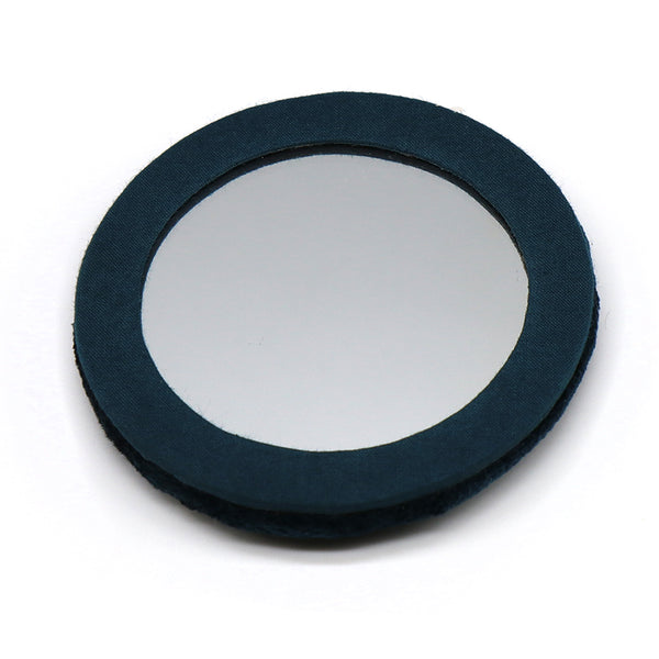 Dark Teal Velvet Hedgehog Pocket Mirror