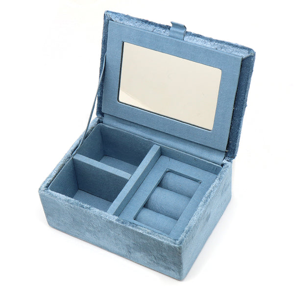 Dusky Blue Robin Small Jewellery Box
