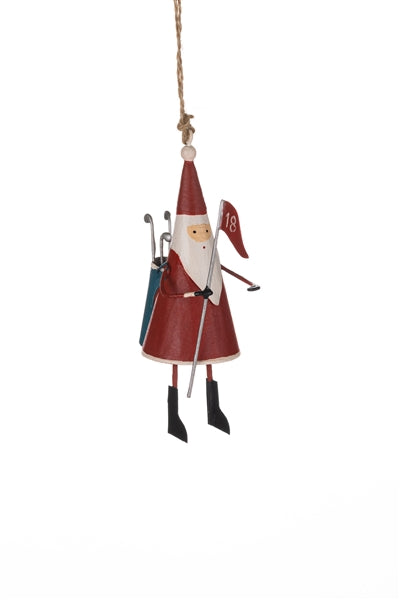 18th Hole Santa Decoration