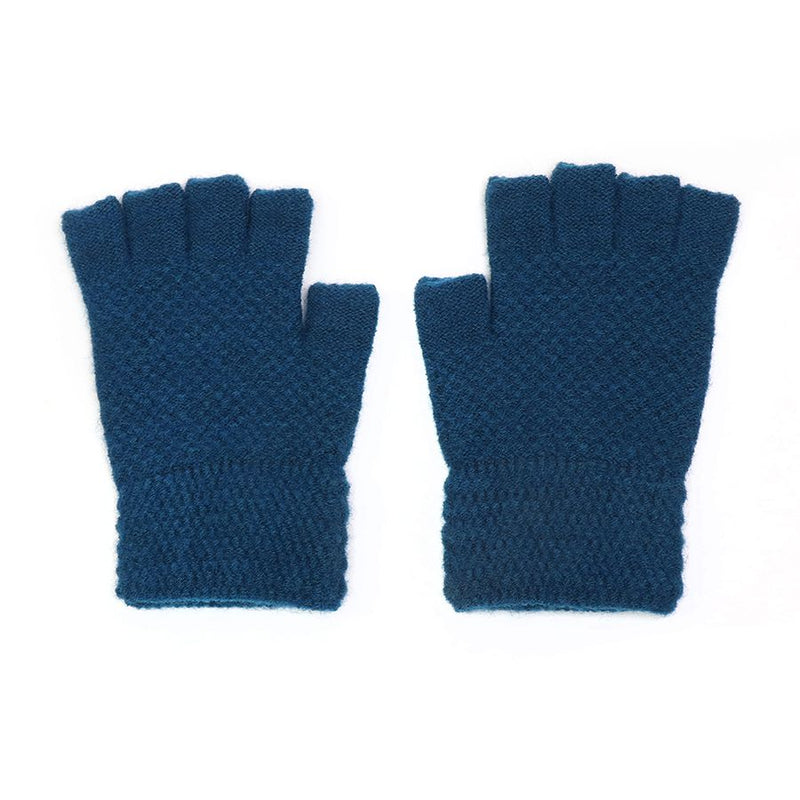 Teal Fingerless Gloves