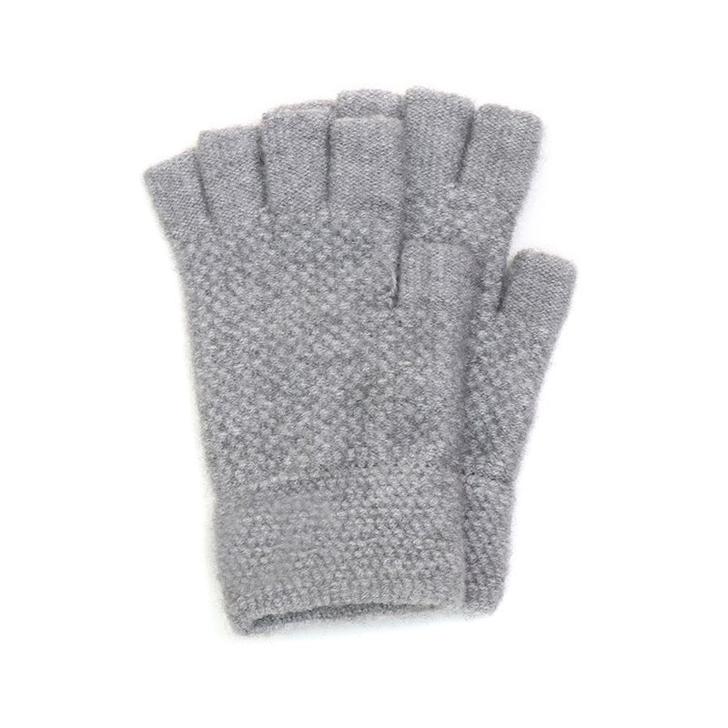 Light Grey Fingerless Gloves