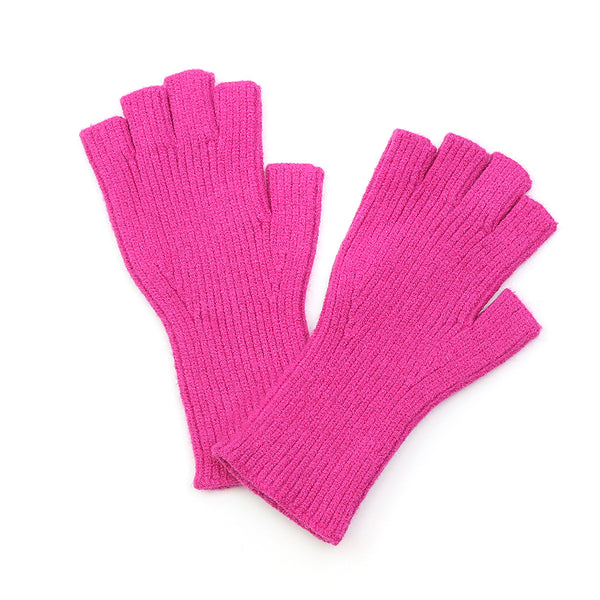 Rose Pink Fingerless Gloves