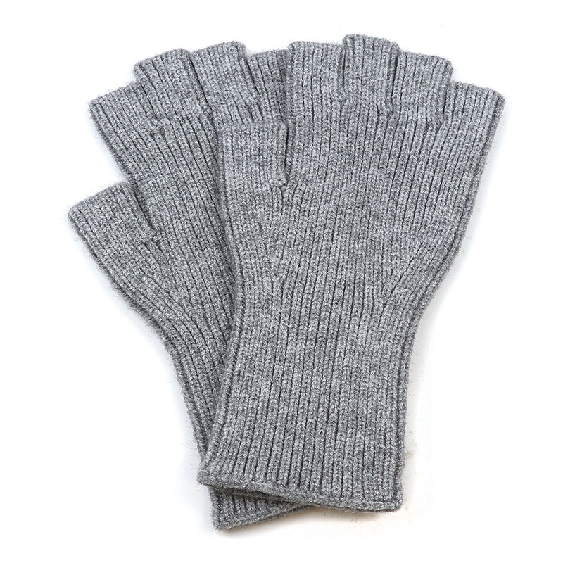 Light Grey Fingerless Gloves
