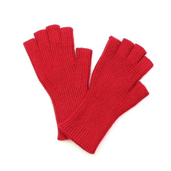 Rose Red Fingerless Gloves