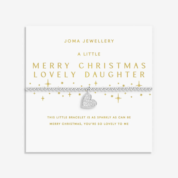 A Little ‘Merry Christmas Lovely Daughter’ Bracelet