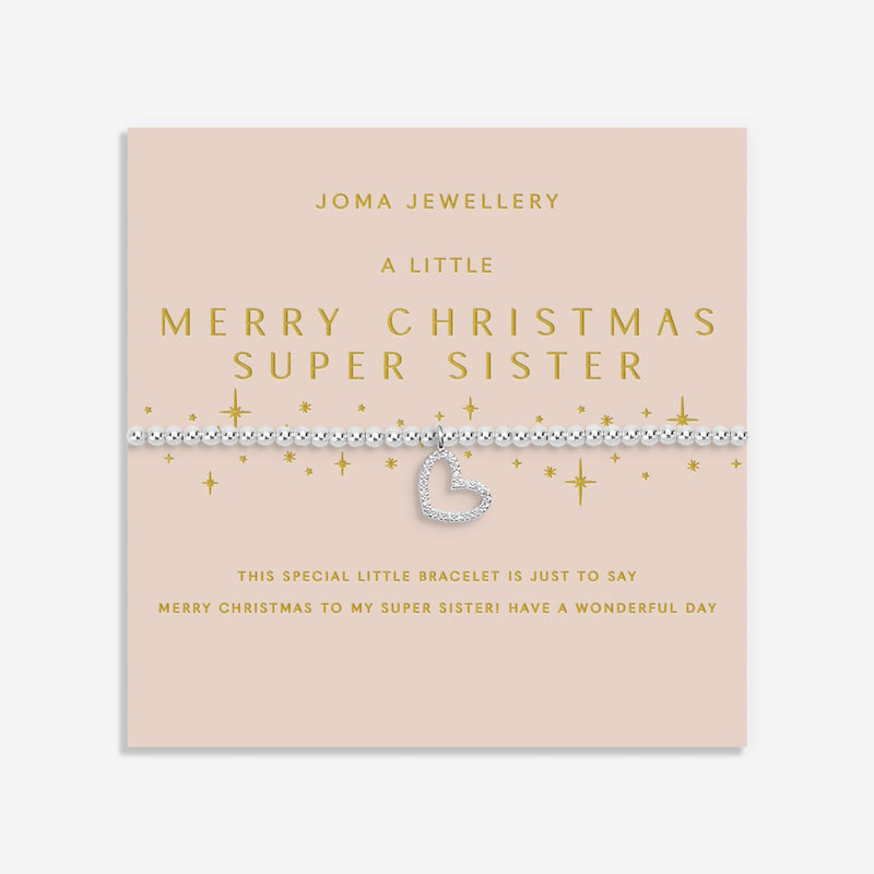A Little ‘Merry Christmas Super Sister’ Bracelet