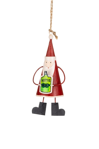 Hot Water Bottle Santa Hanging Decoration