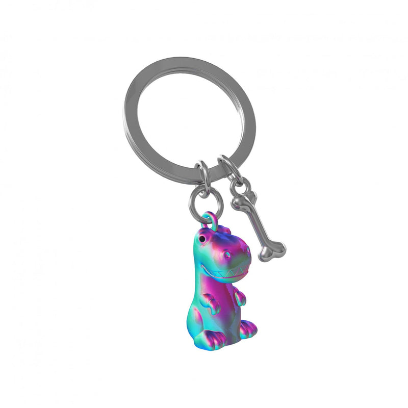 Dinosaur & Bone Keyring