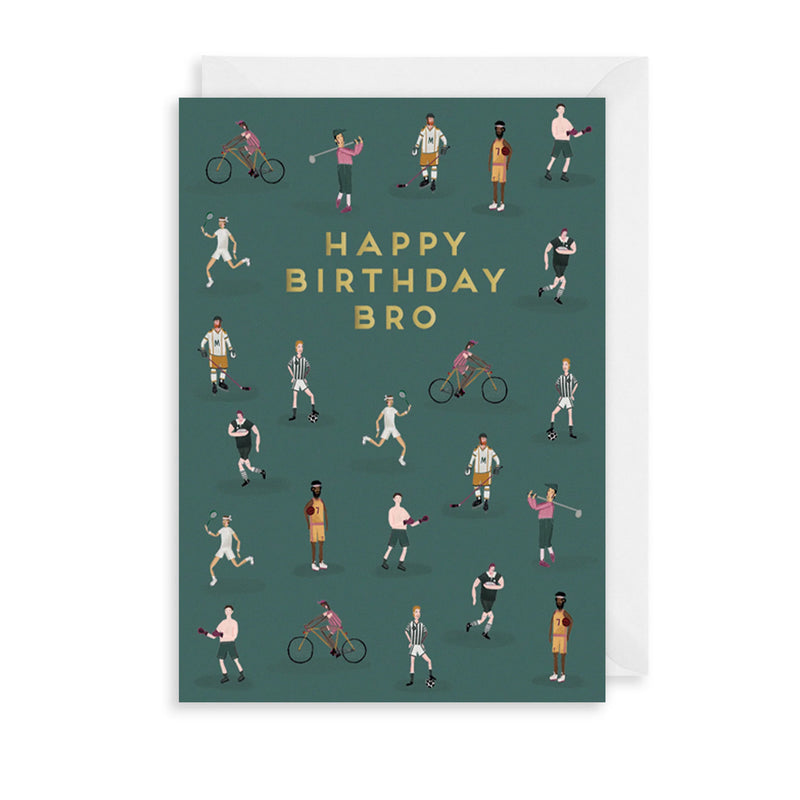 Birthday Bro Greetings Card