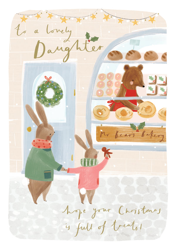 Daughter Christmas Bakery Card