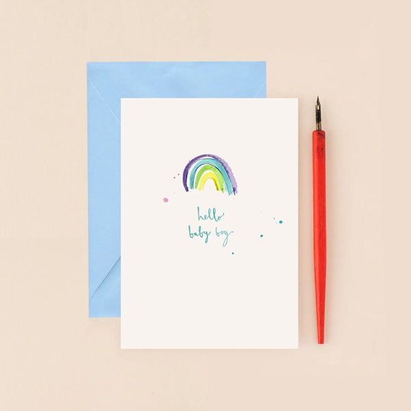 Hello Baby Boy Card