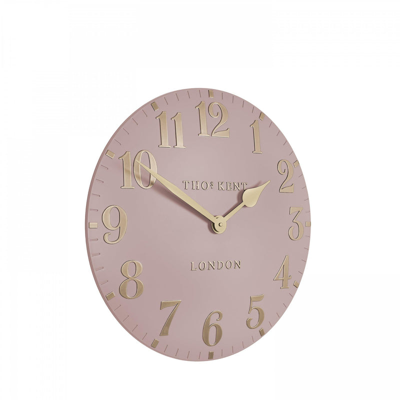 12" Arabic Wall Clock - Blush Pink