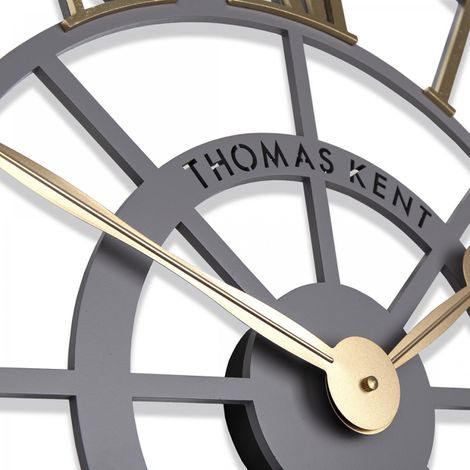 24" Evening Star Wall Clock - Brass