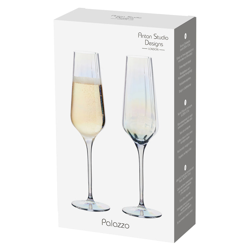 Palazzo Champagne Flutes - Set Of 2