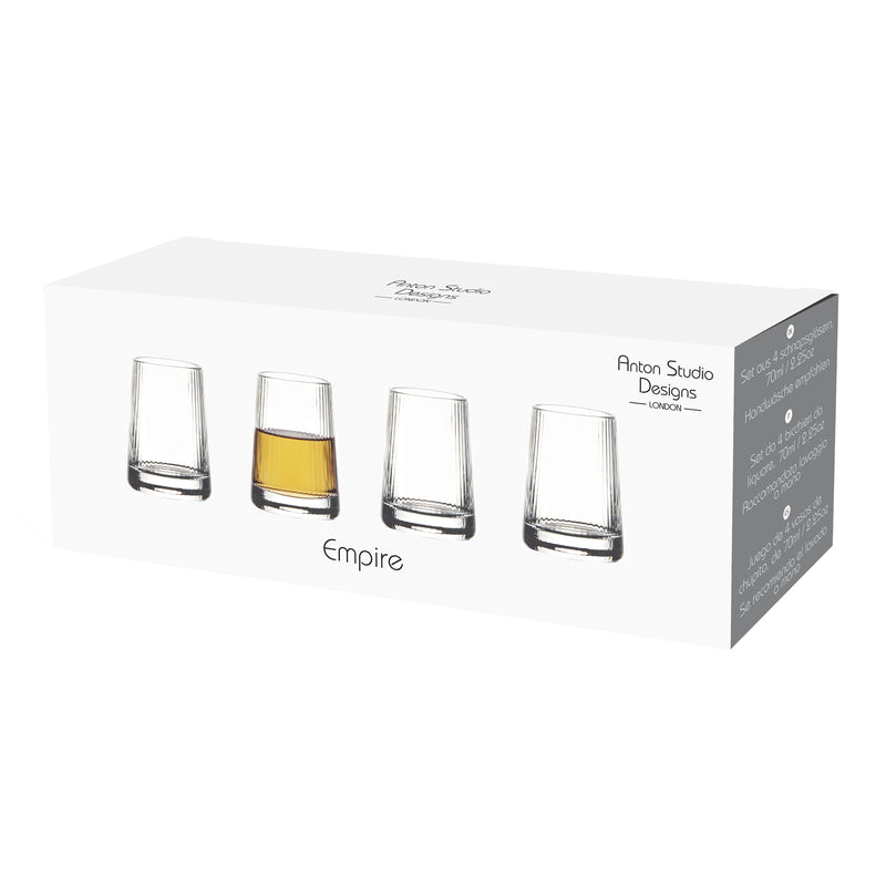 Empire Shot Glasses- Set Of 4