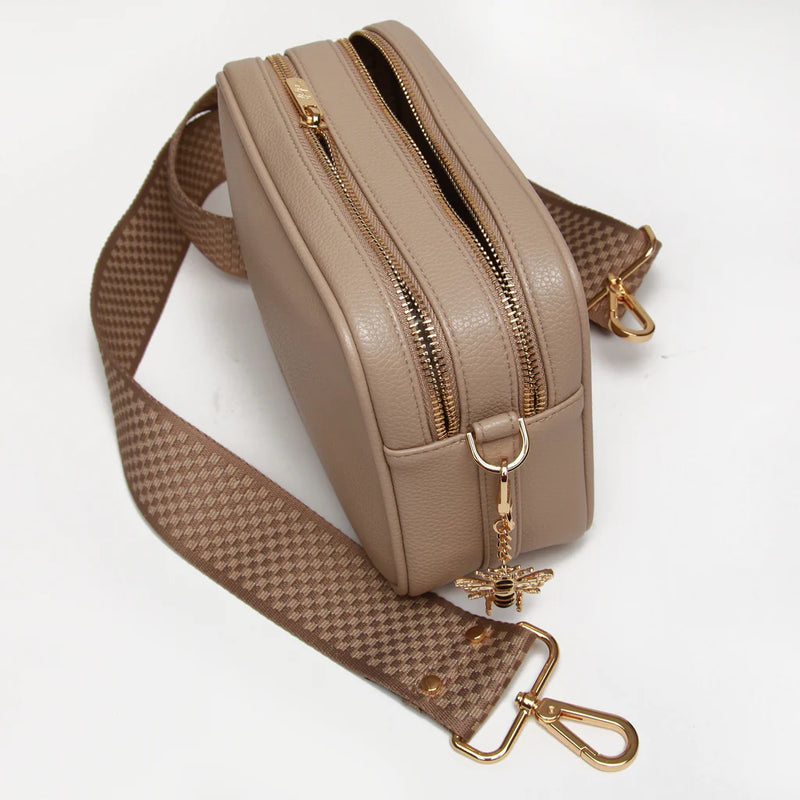 Soho Camera Crossbody Bag - Stone