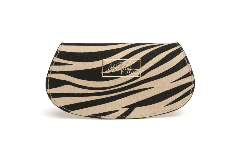 Glasses Case - Light Zebra Print