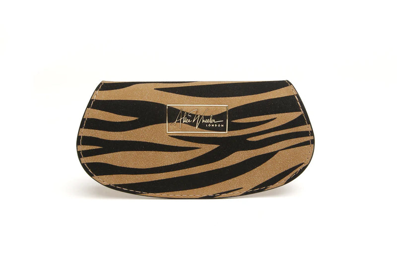 Glasses Case - Dark Zebra Print