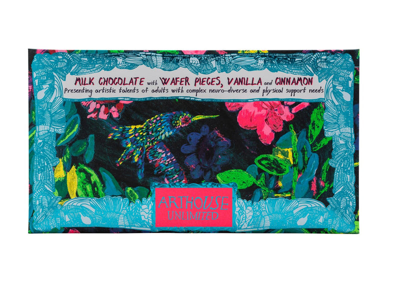 Sweet Nectar Milk Chocolate with Wafer Pieces, Vanilla and Cinnamon