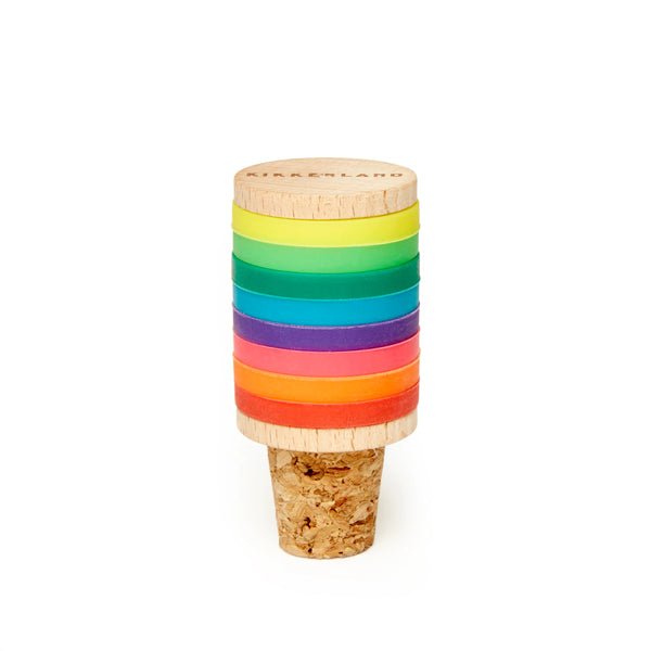 Rainbow Wine Rings & Drinks Stopper
