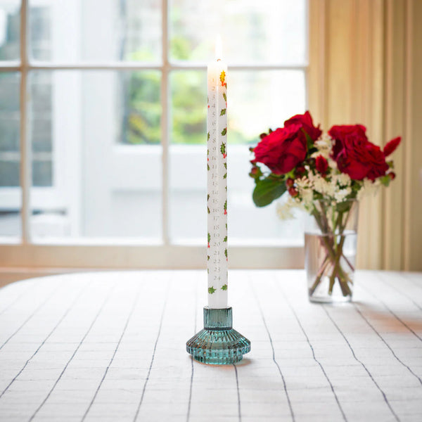Holly Advent Candle