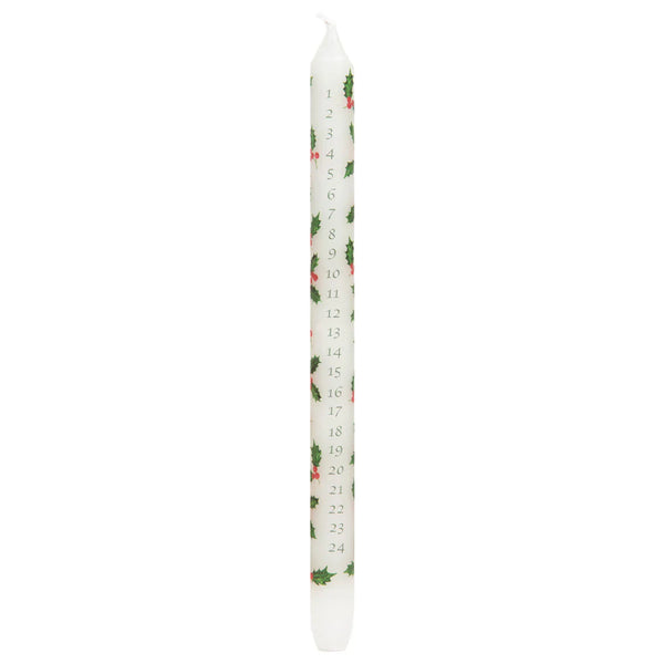 Holly Advent Candle