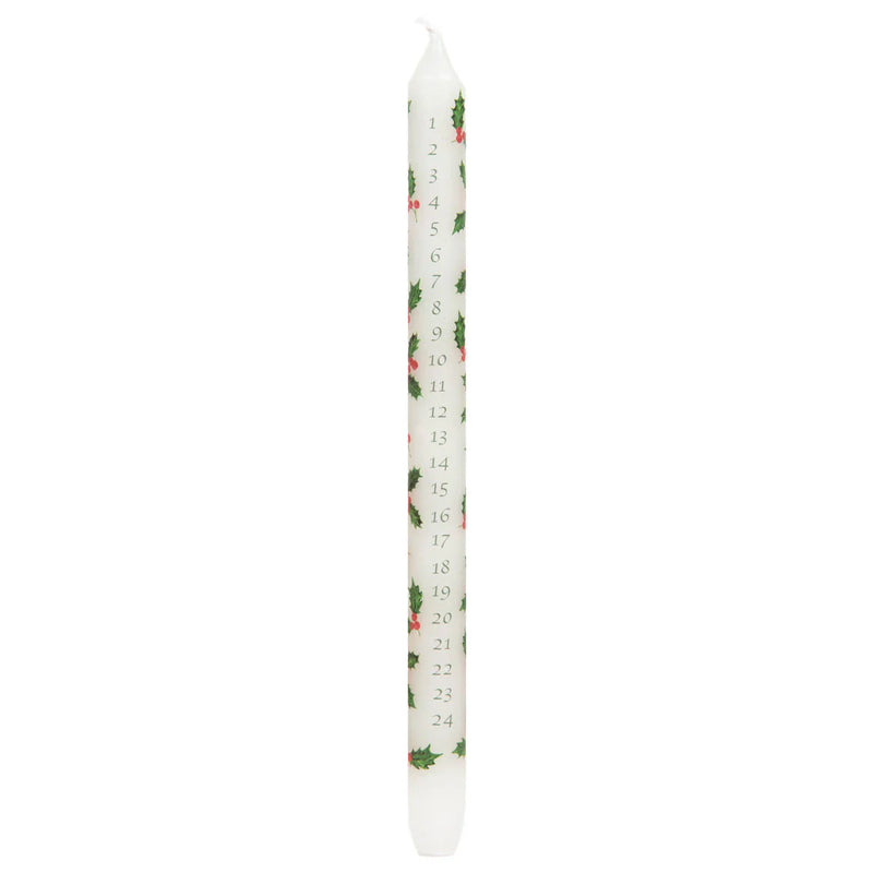 Holly Advent Candle