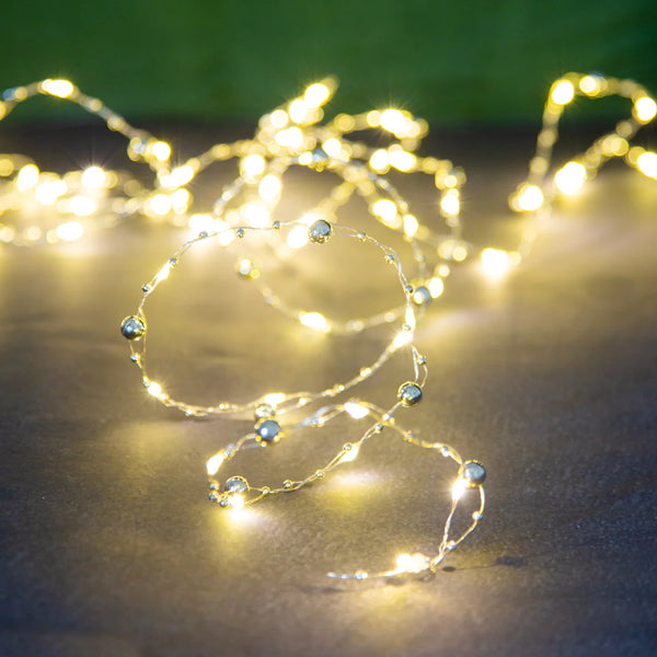 Mistletoe Gold Bead LED String Lights
