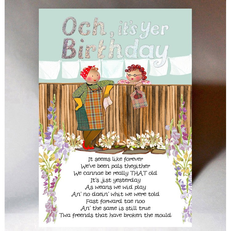 Birthday Twa Freends Card