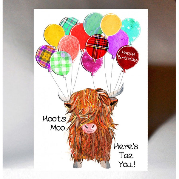 Hoots Moo Birthday Card