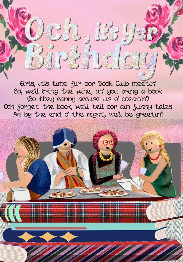 Book Club Birthday Card