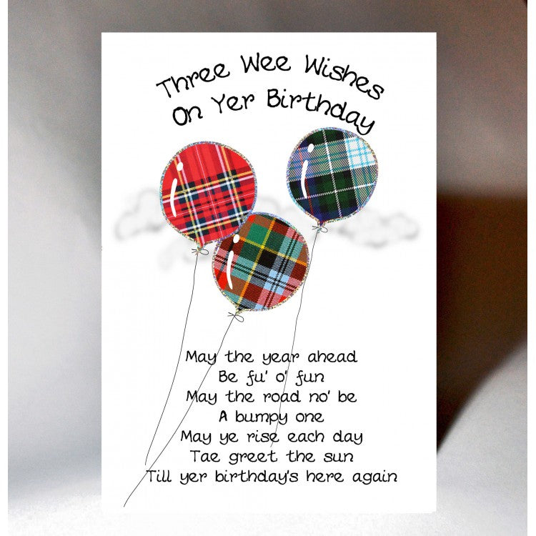 Birthday Card Balloons Card