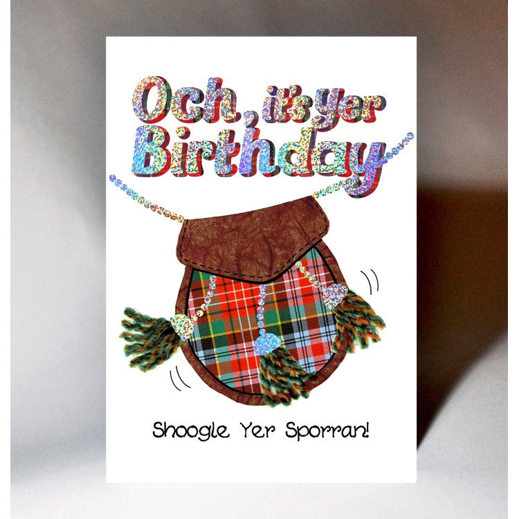 Shoogle Yer Sporran Birthday Card