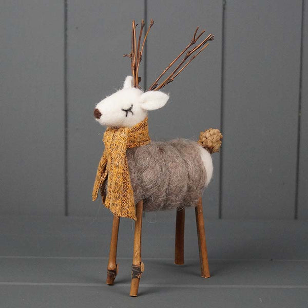 Wool Reindeer Decoration