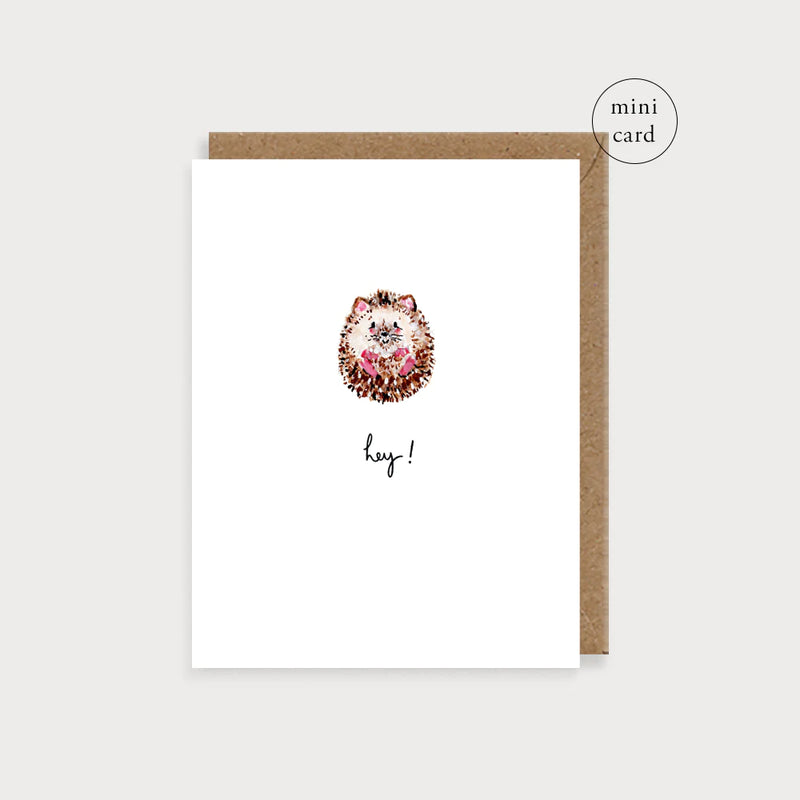 Hedgehog Hey! Mini Card