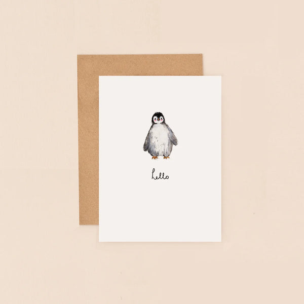 Penguin Hello Mini Card