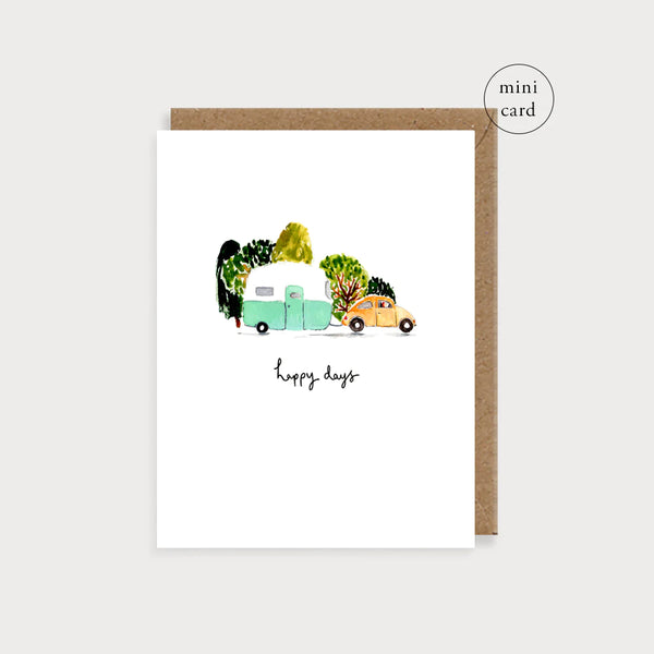 Caravan Happy Days Mini Card