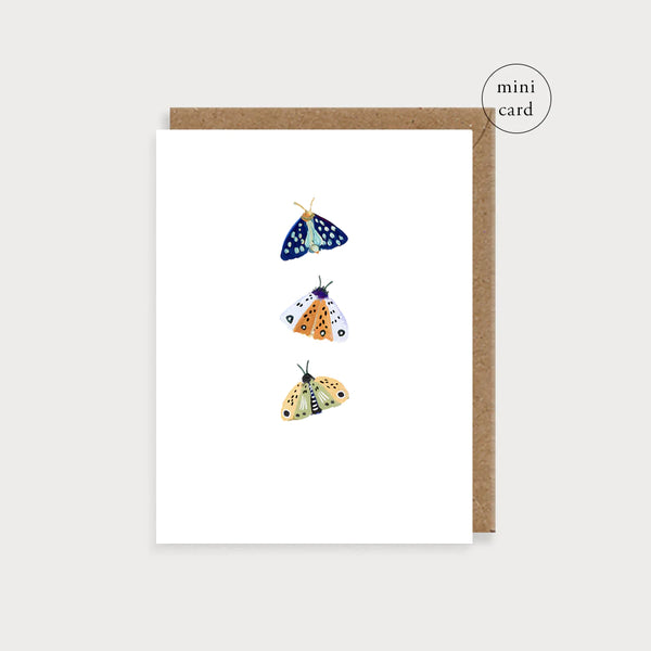 Three Moths Mini Card