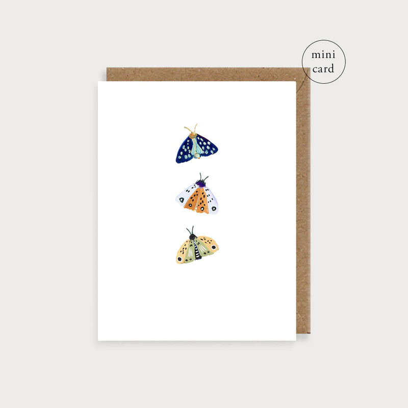 Three Moths Mini Card